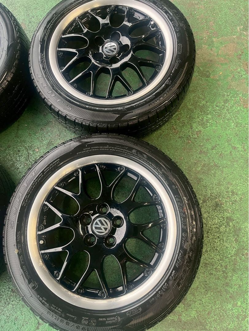 フォルクスワーゲン VW 16インチ 5穴 純正BBS 4本セット タイヤおまけ