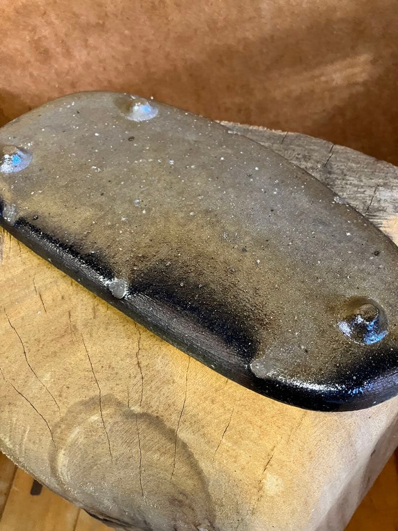越前　穴窯　長皿　作家一点もの