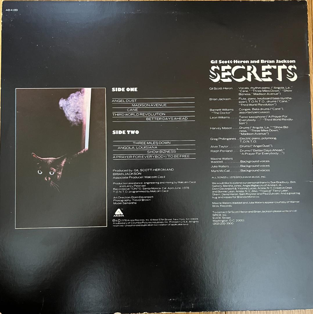 洋楽 Gil Scott-Heron and Brian Jackson SECRET