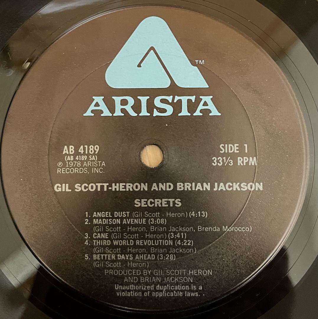 洋楽 Gil Scott-Heron and Brian Jackson SECRET