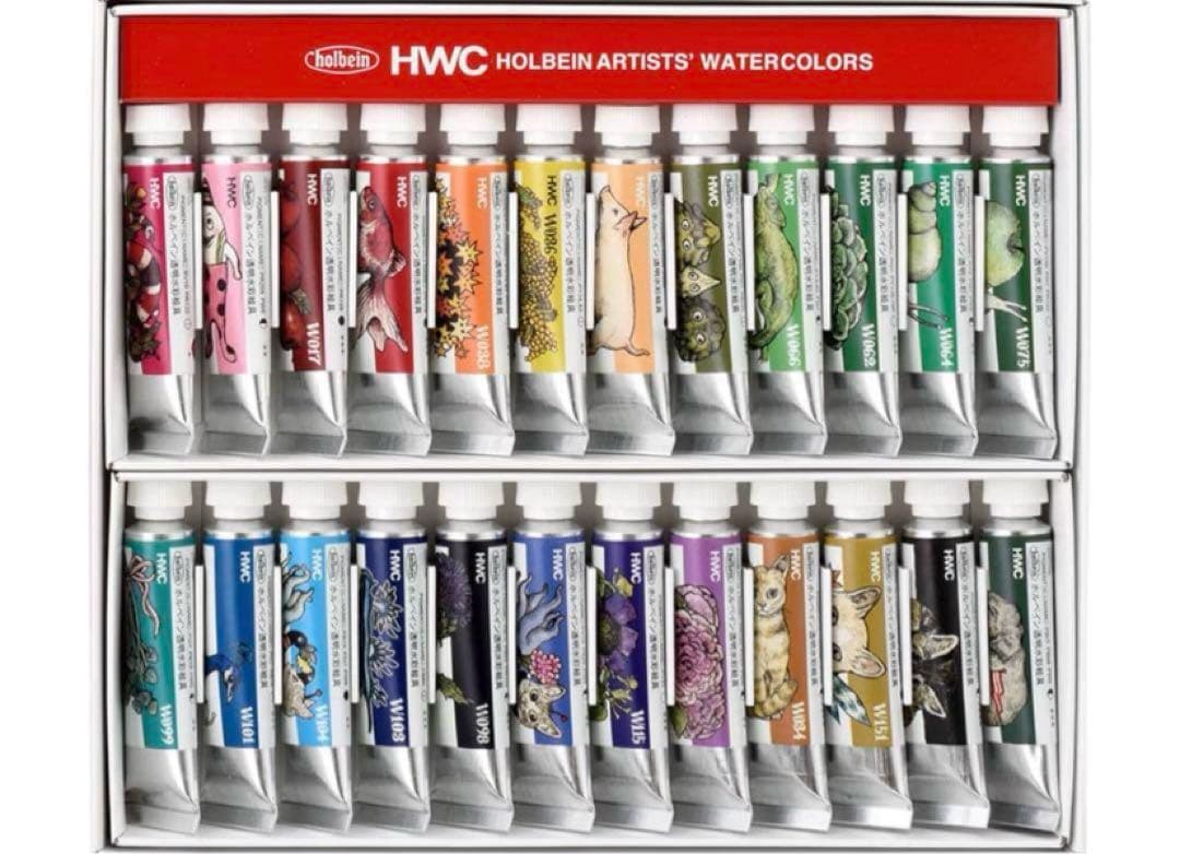 ホルベイン透明水彩絵具 ヒグチユウコセレクト5ml 24色セット