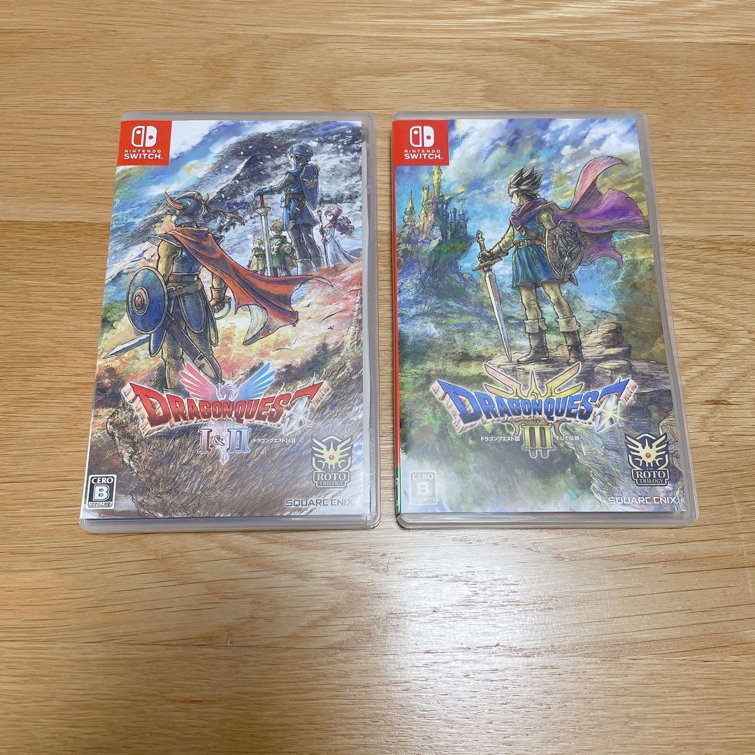 【美品】ドラゴンクエスト1 & 2 3 Switch　ソフト収納BOX付き
