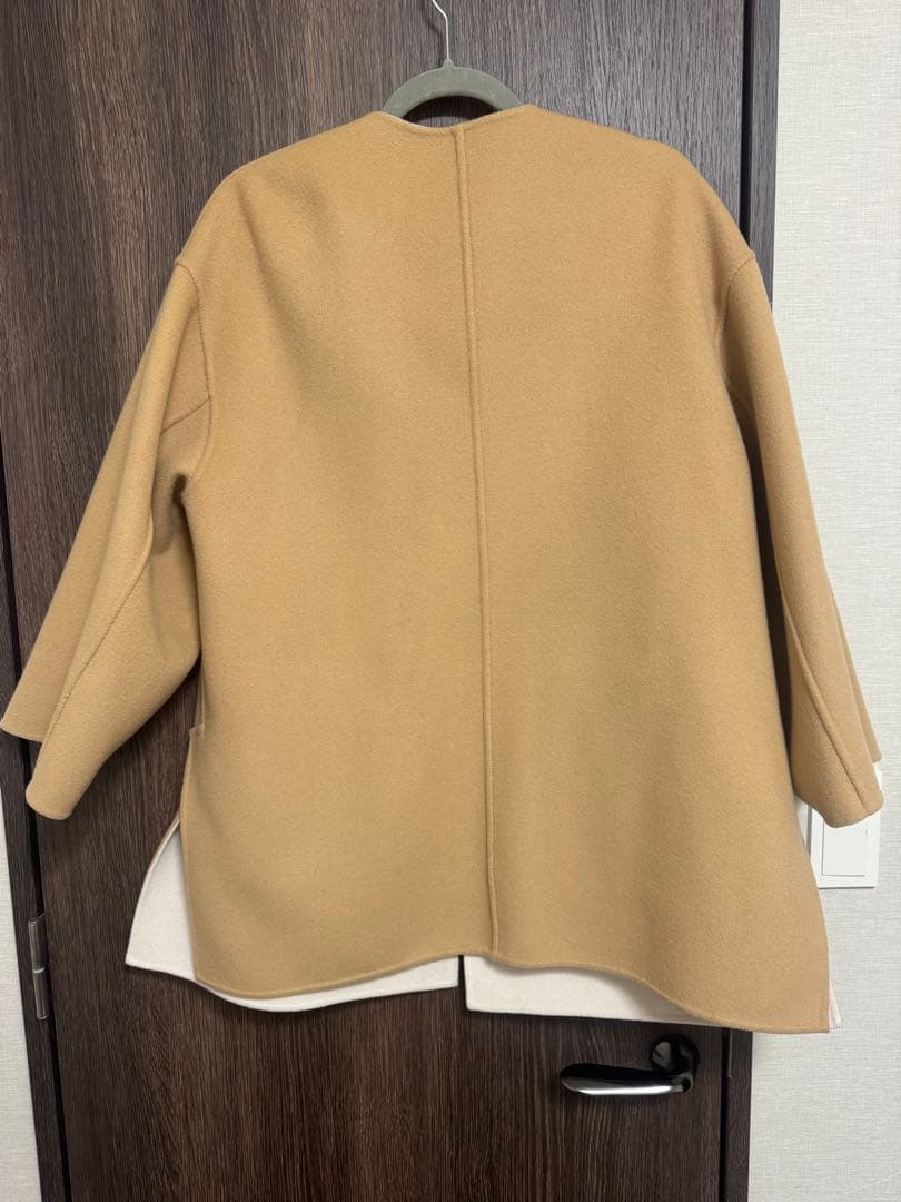 美品 ユナイテッドアローズ　バイカラー リバー ミドルコート