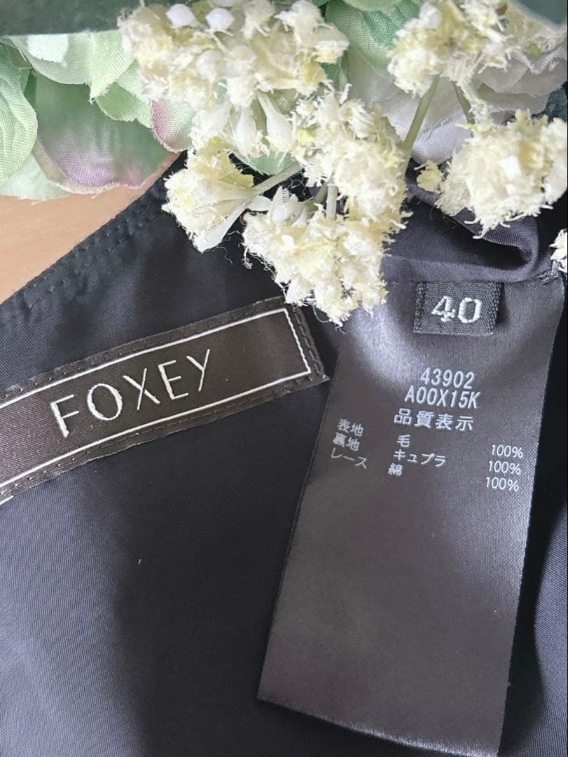 極美品！FOXEY ドレス ジャンヌ 40 Rene foxey