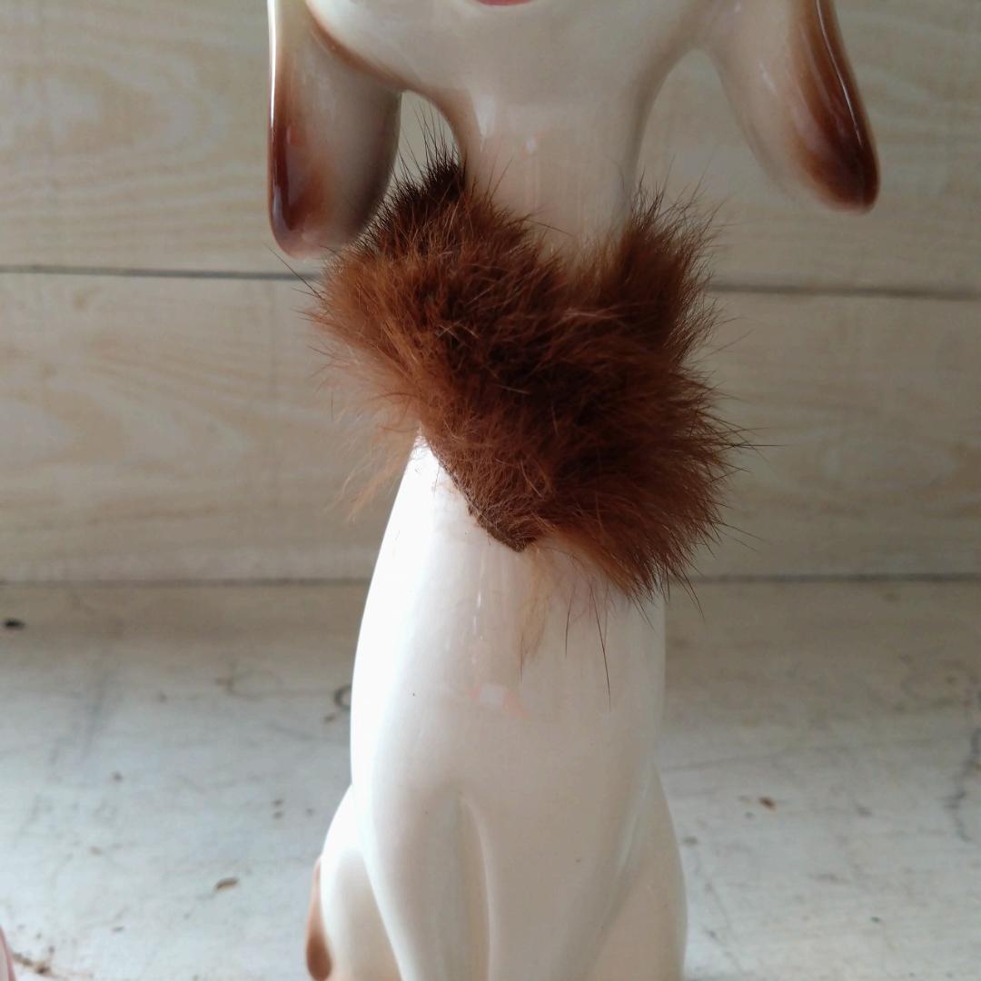 昭和レトロ　犬の置物　ペア　陶器　置物