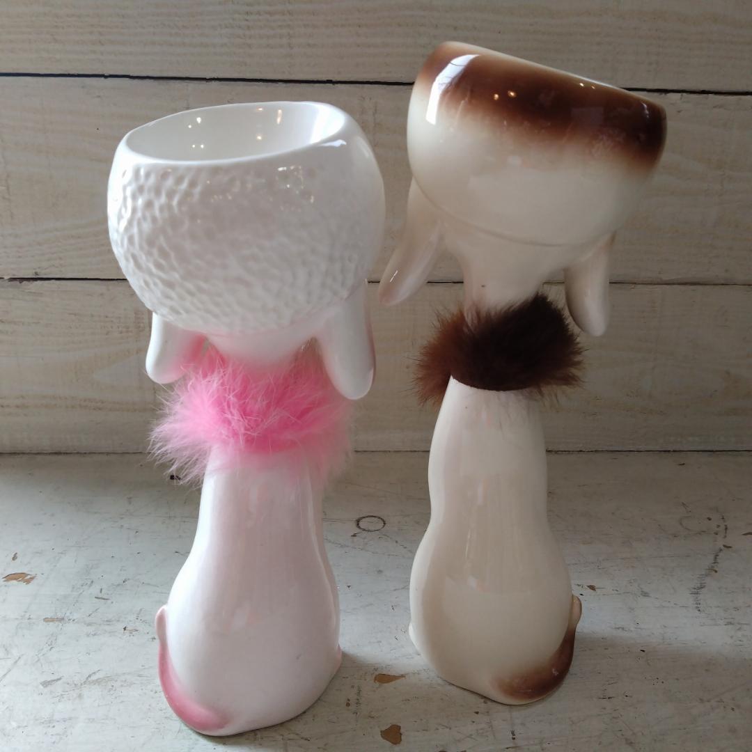 昭和レトロ　犬の置物　ペア　陶器　置物