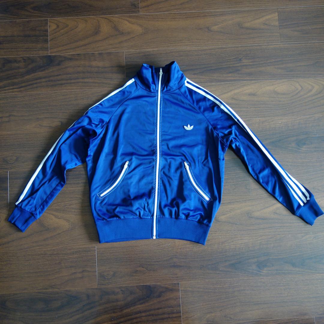 adidas ヴィンテージ トラックジャケット 曲がりポケット