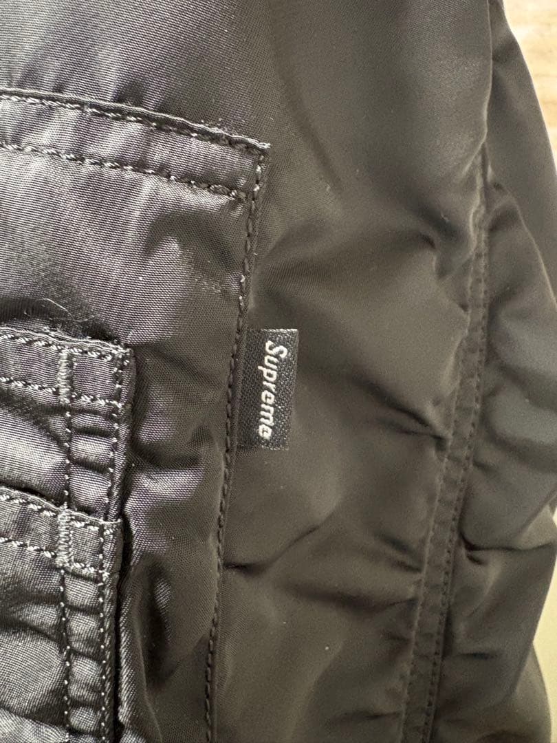 supreme Faux Fur Reversible MA-1 ブラックL