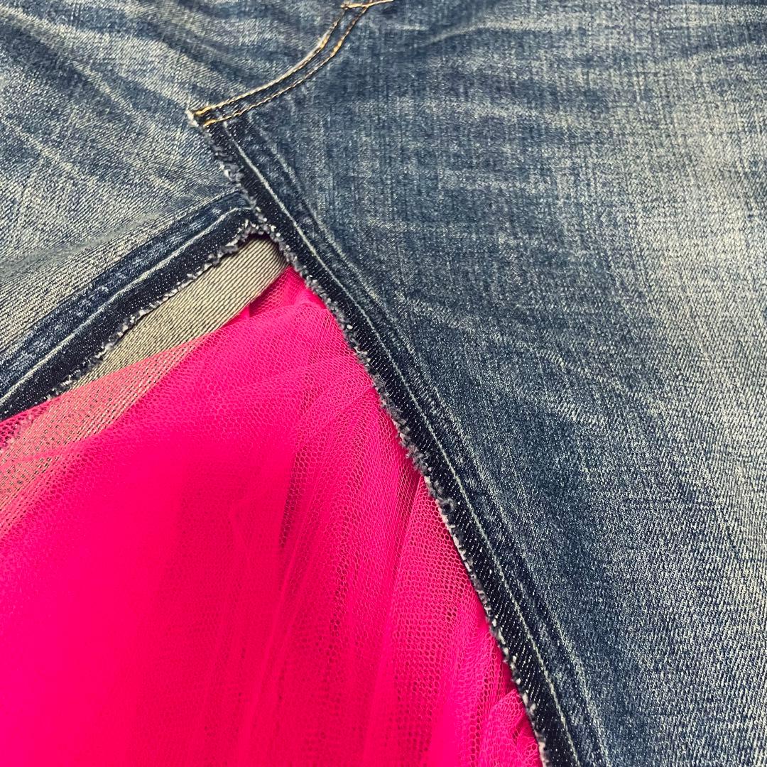 JUNYA WATANABE ジュンヤ チュール スカート 再構築デニム
