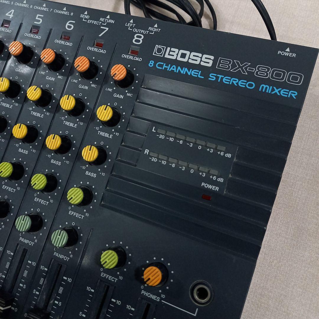 現状渡し BOSS 8チャンネル ステレオミキサー BX-800 ボス