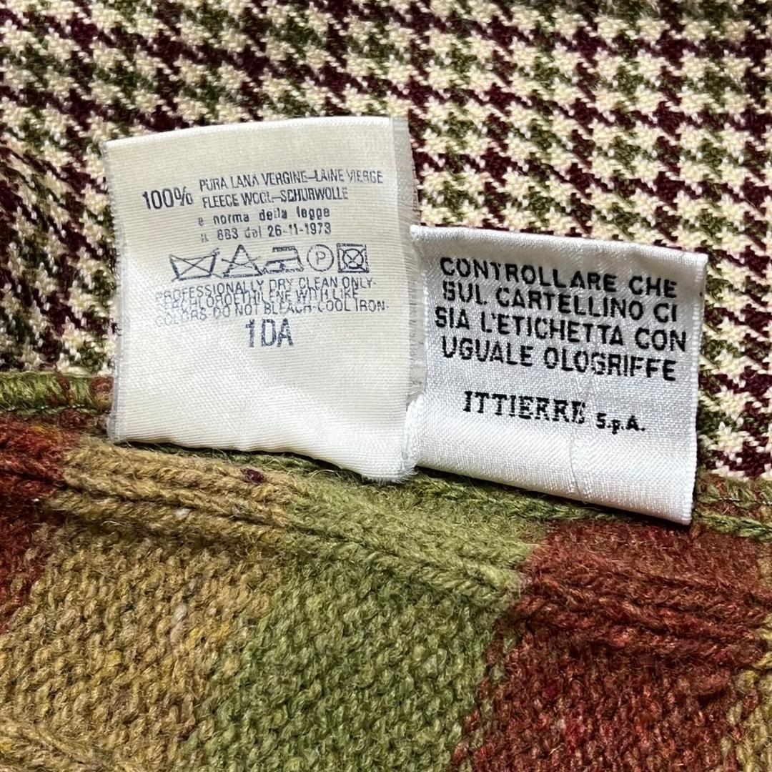 希少✨D&G ドルチェ&ガッバーナ パッチワーク くるみボタン カーディガン