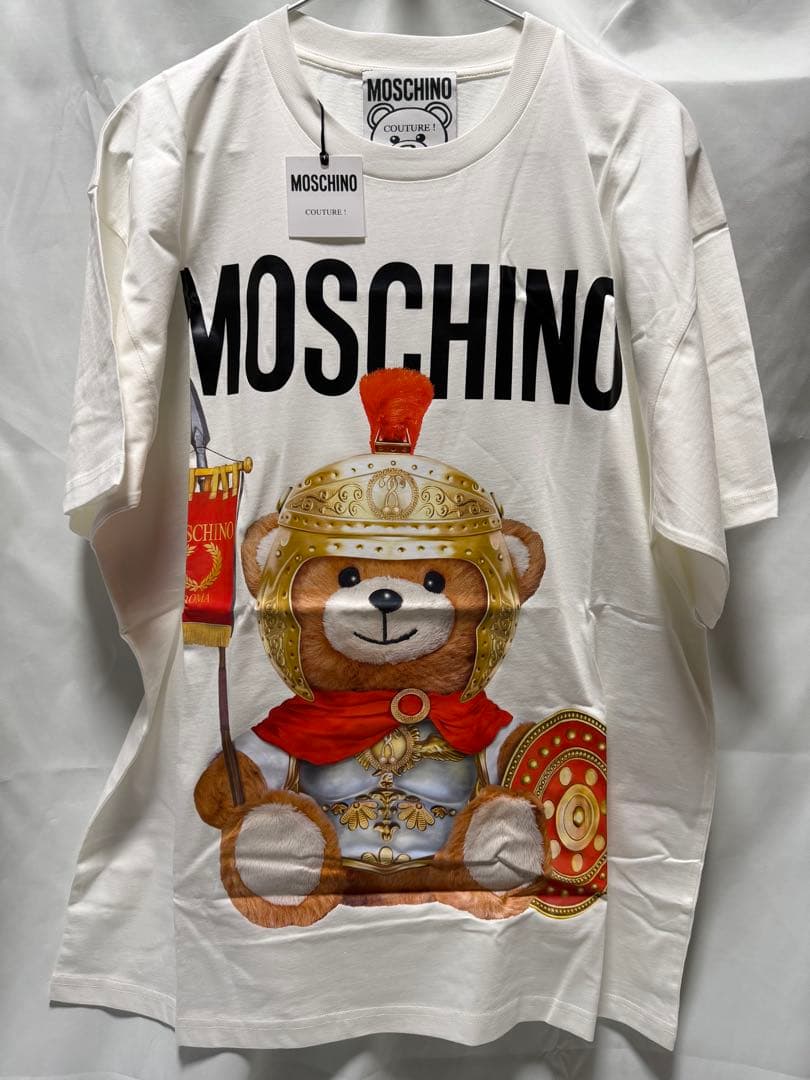 MOSCHINOモスキーノ テディベア Tシャツ Mサイズ ホワイト 新品未使用