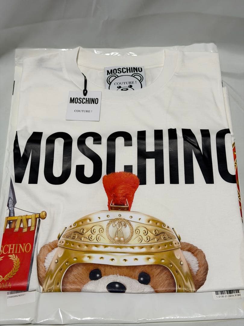 MOSCHINOモスキーノ テディベア Tシャツ Mサイズ ホワイト 新品未使用