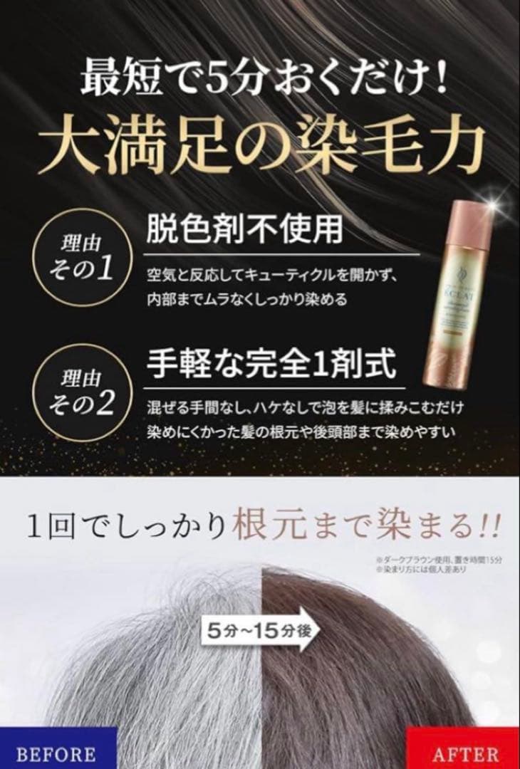 ヘアボーテエクラボタニカルエアカラーフォーム3個set