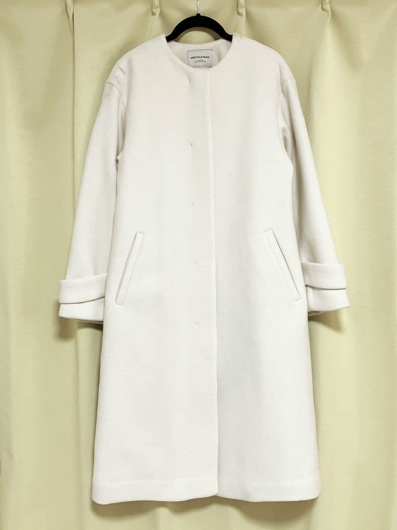 《新品 》SENTDALE WOOL セントデールウール ノーカラー コート