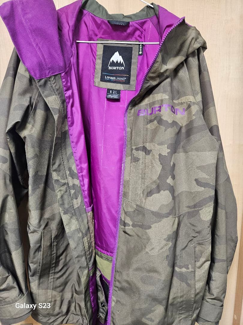 Burton Living Lining カモフラージュジャケット Sサイズ