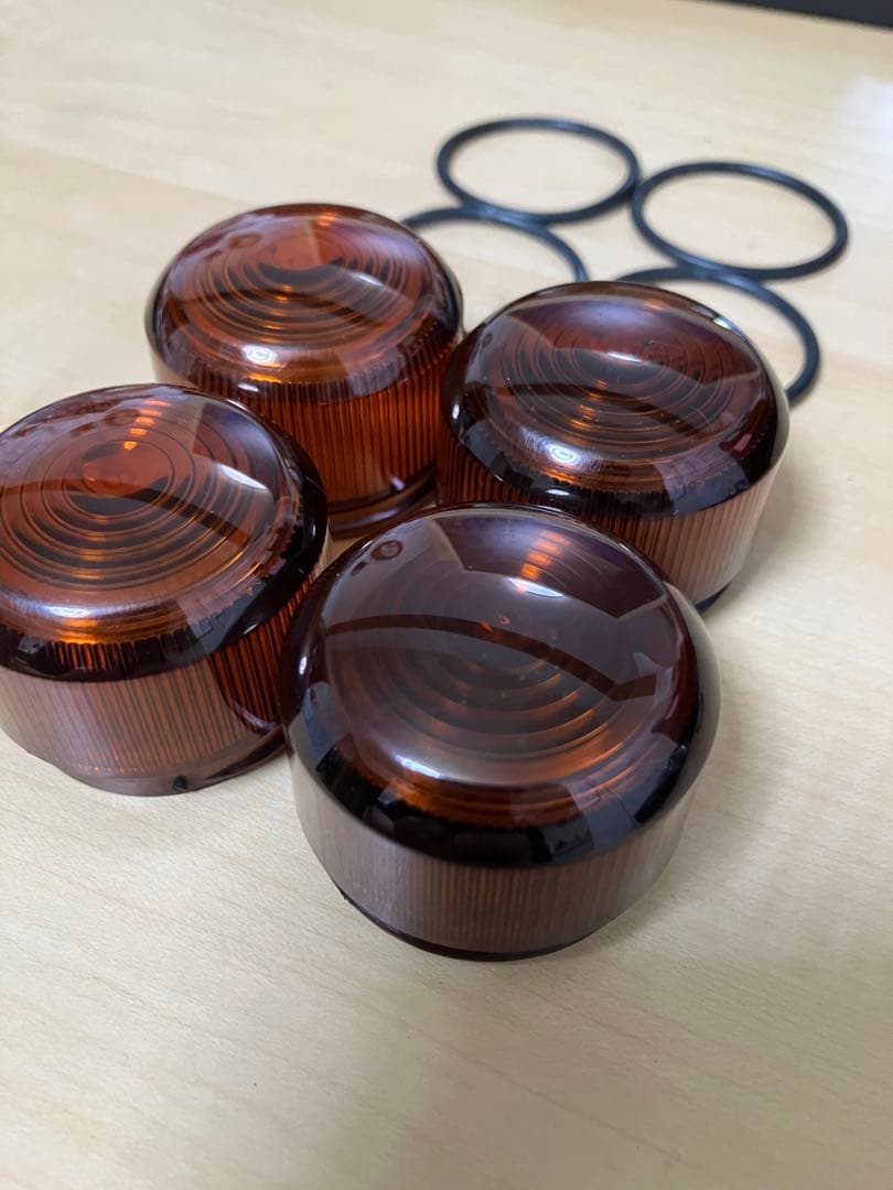 4Lモンキー スモークオレンジ　ウインカーレンズ ブラック　クリアウィンカー