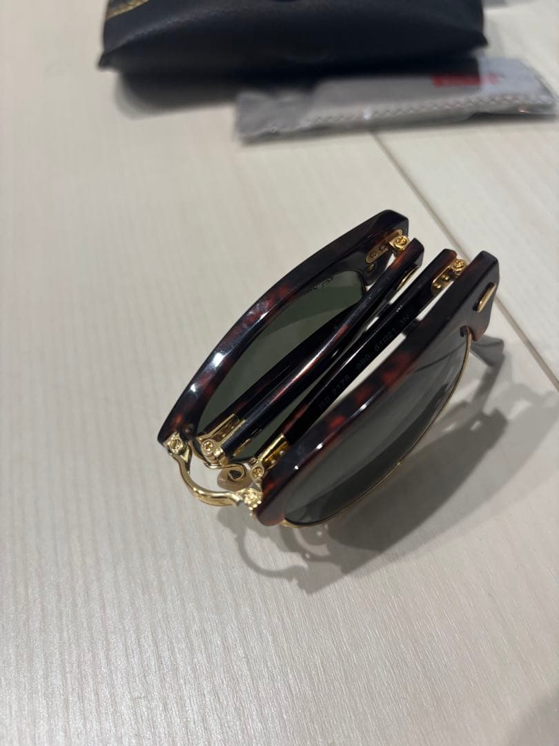 Ray-Ban サングラス(クラブマイスター折りたたみ)極美品✨