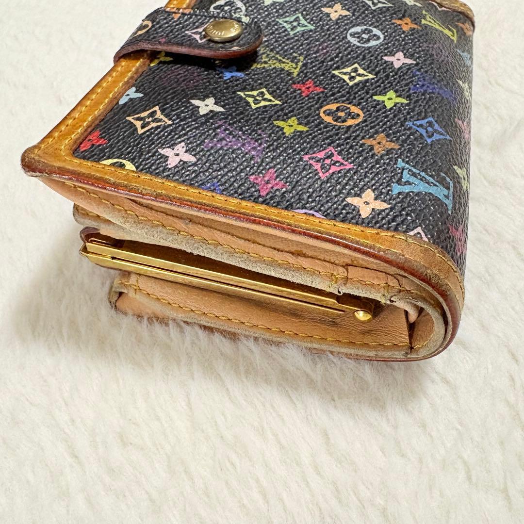 限定 ルイヴィトン×村上隆 マルチカラー モノグラム 折財布 がま口