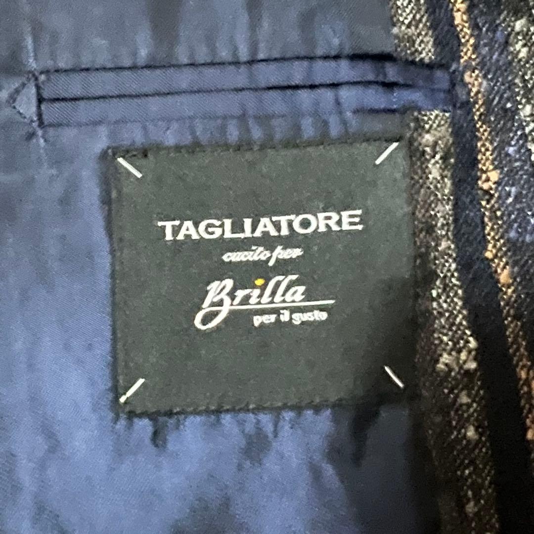 極美品 タリアトーレ テーラードジャケット アンコン 本切羽 ブラウン