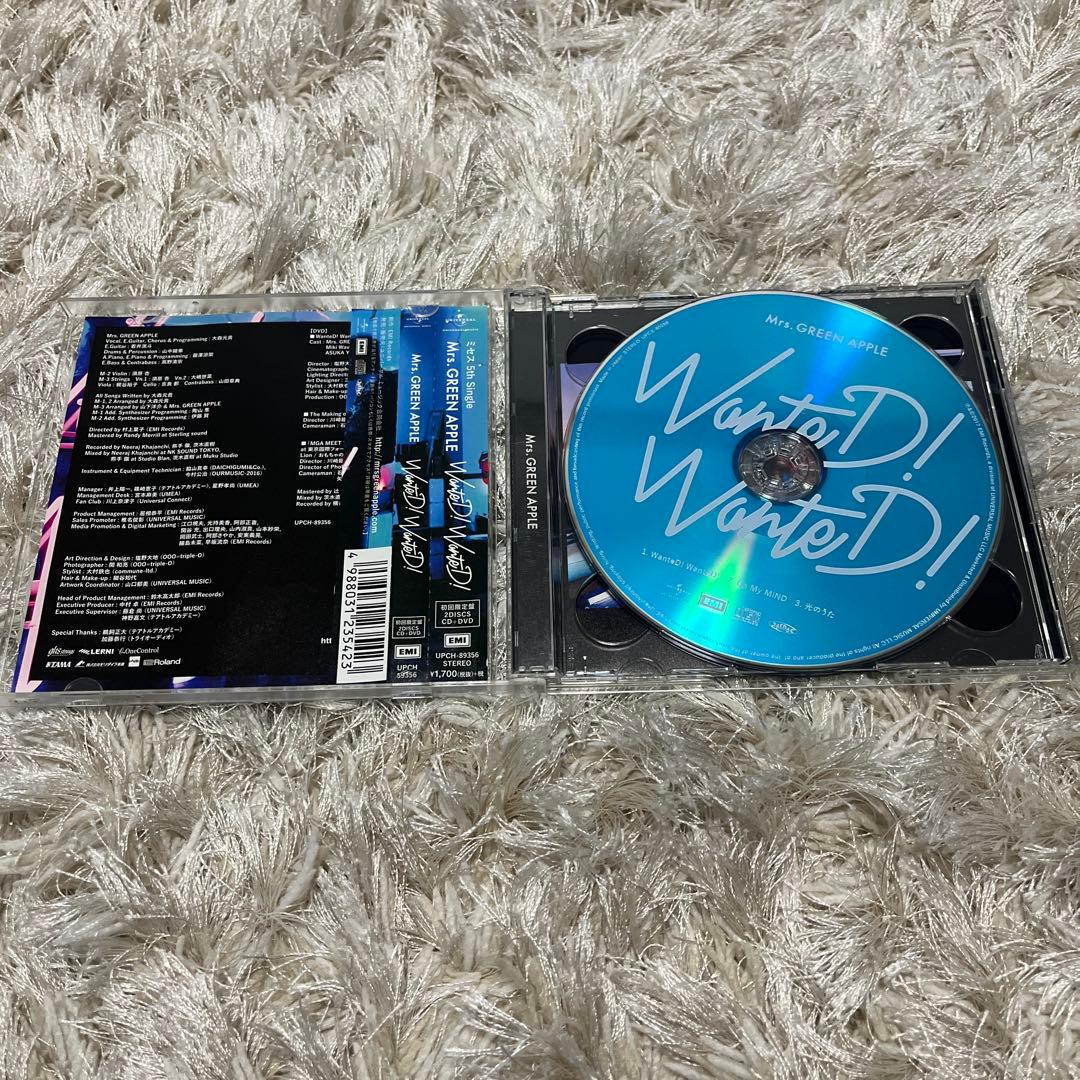 ミセスグリーンアップル初回限定盤DVD付　WanteD! WanteD!