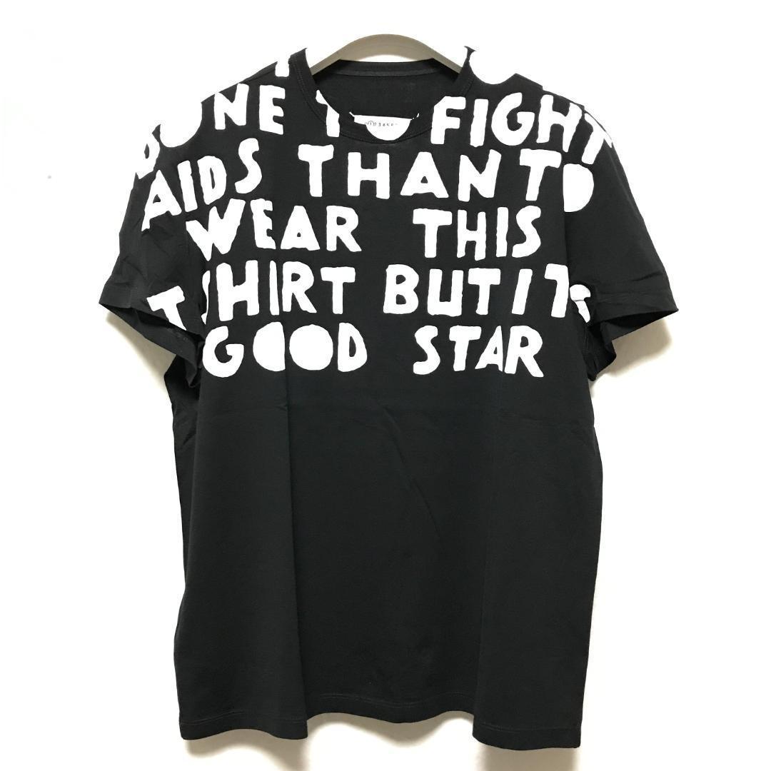 S 黒　マルジェラ　エイズ　Tシャツ　新品 MAISON MARGIELA