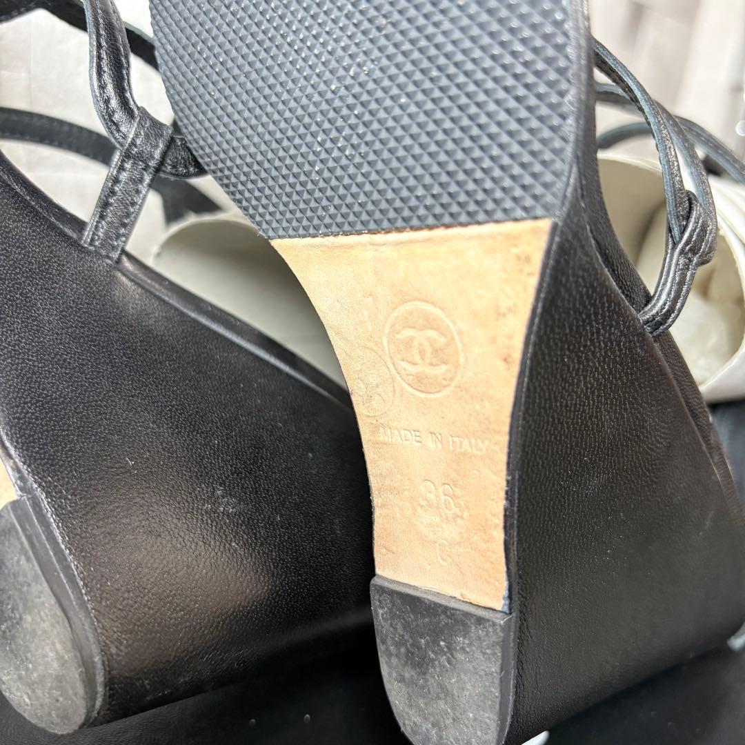 CHANEL シャネル　グラディエイター　ブーツ　サンダル　ココマーク　レザー