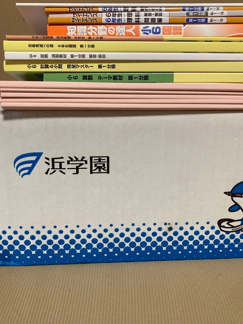 浜学園 6年生 算数・理科 教材セット マスターコース使用テキスト未使用新品