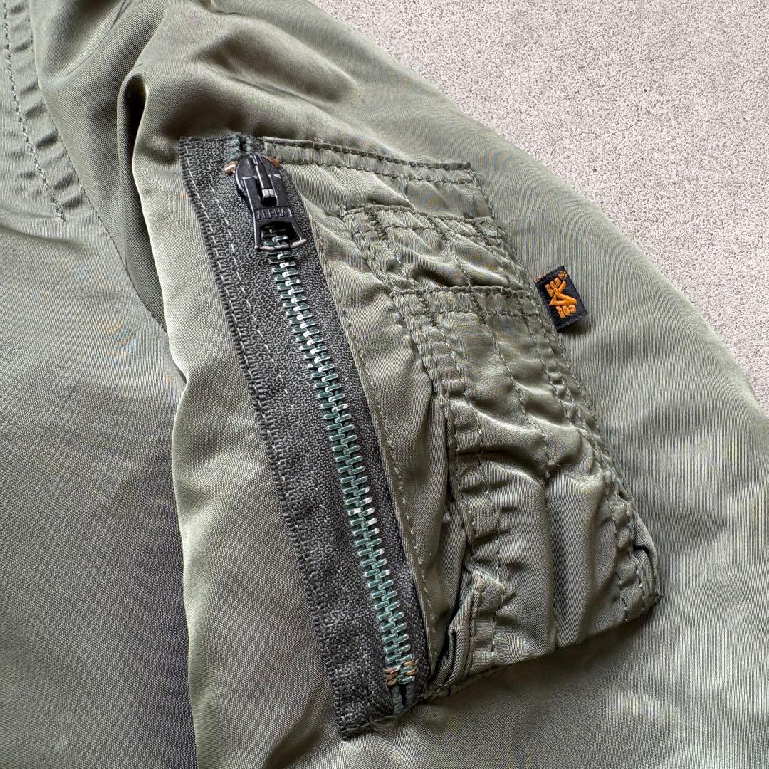 ジャケット・アウター 90s ALPHA MA-1 flight jacket sage green