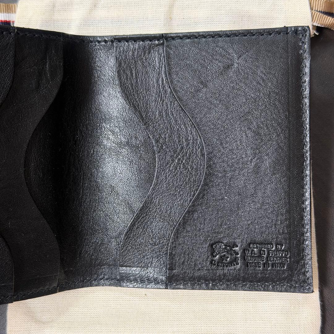 【新品未使用】イルビゾンテ コンパクト 折り財布 ブラック