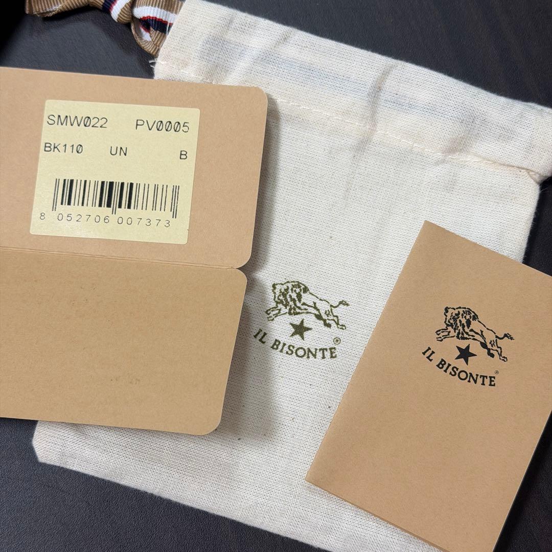 【新品未使用】イルビゾンテ コンパクト 折り財布 ブラック
