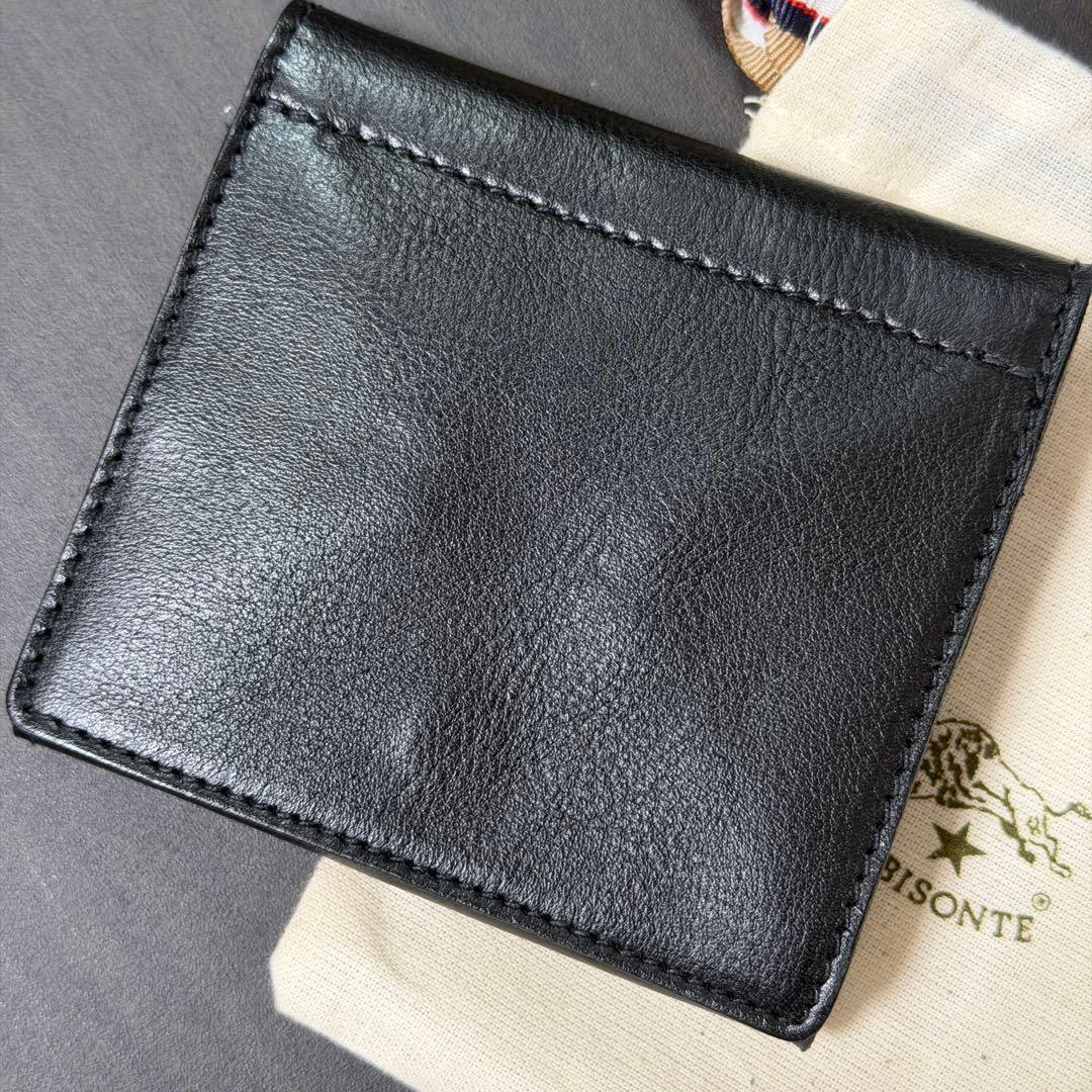 【新品未使用】イルビゾンテ コンパクト 折り財布 ブラック