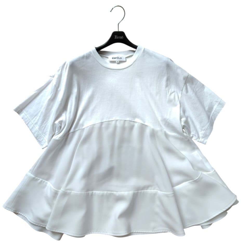 【ENFOLD】25商品　FLARE DOCKING T-SHIRT　38