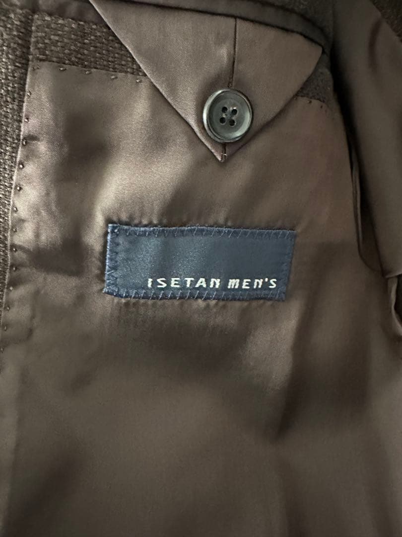 ISETAN MEN'S ブラウン リネンテーラードジャケット