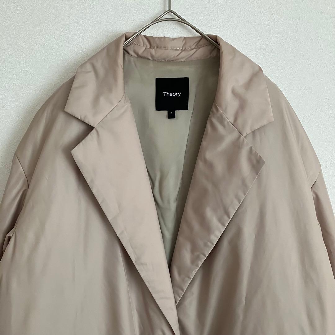 Theory セオリー 21AW SB COAT 中綿 ロングコート ベージュ