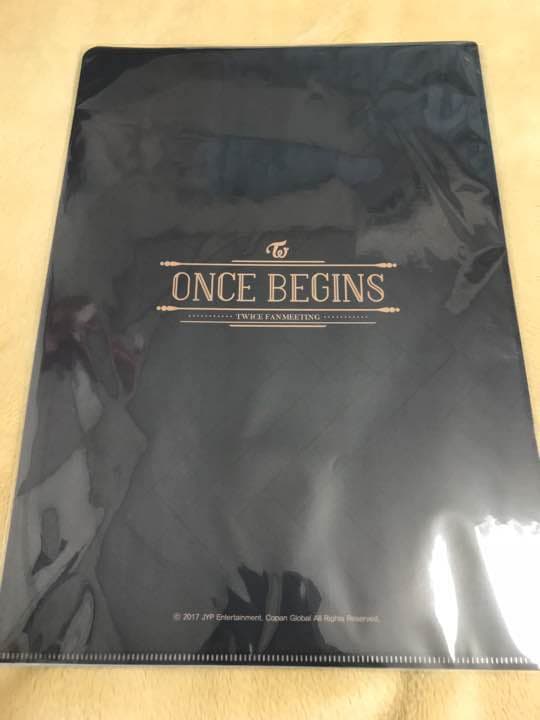 TWICE ONCE BEGINS ジヒョ 公式クリアファイル
