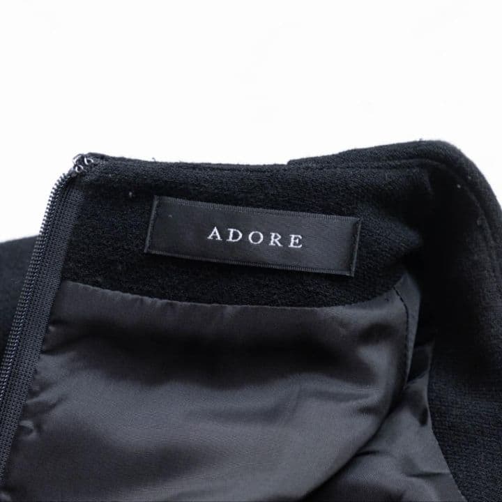 【ADORE】BLACK LABEL マリアツイードワンピース　切り替え　38