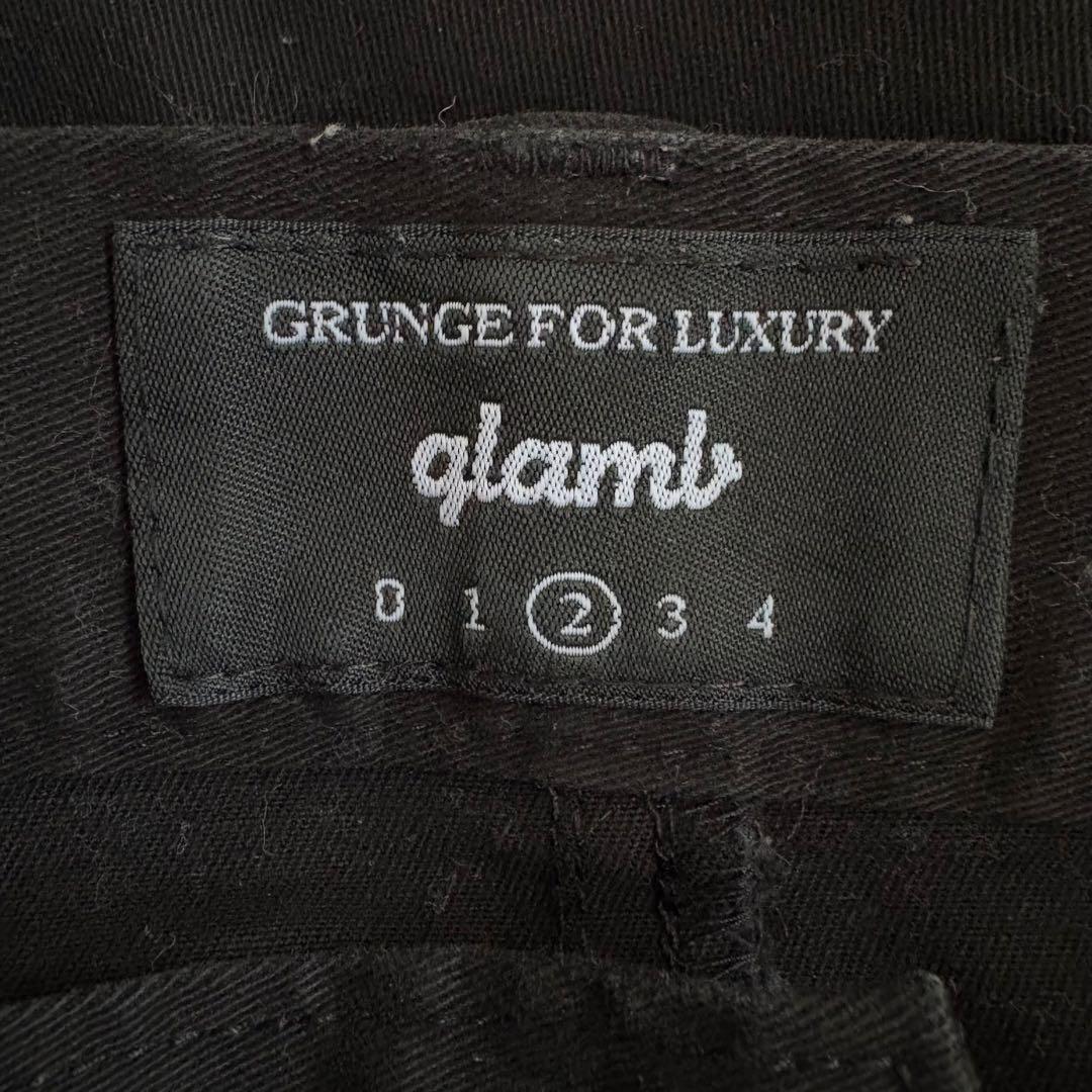 グラム　glamb サルエルパンツ　ブラックパンツ　チノパンツ　ブラック　2