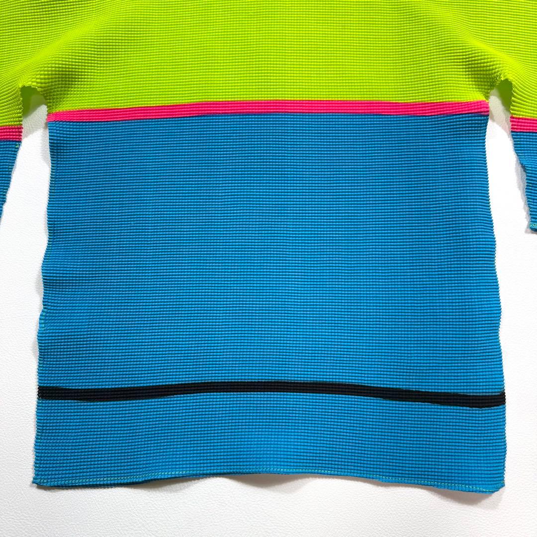 【美品】me ISSEY MIYAKE カットソー ワッフルプリーツ ハイネック