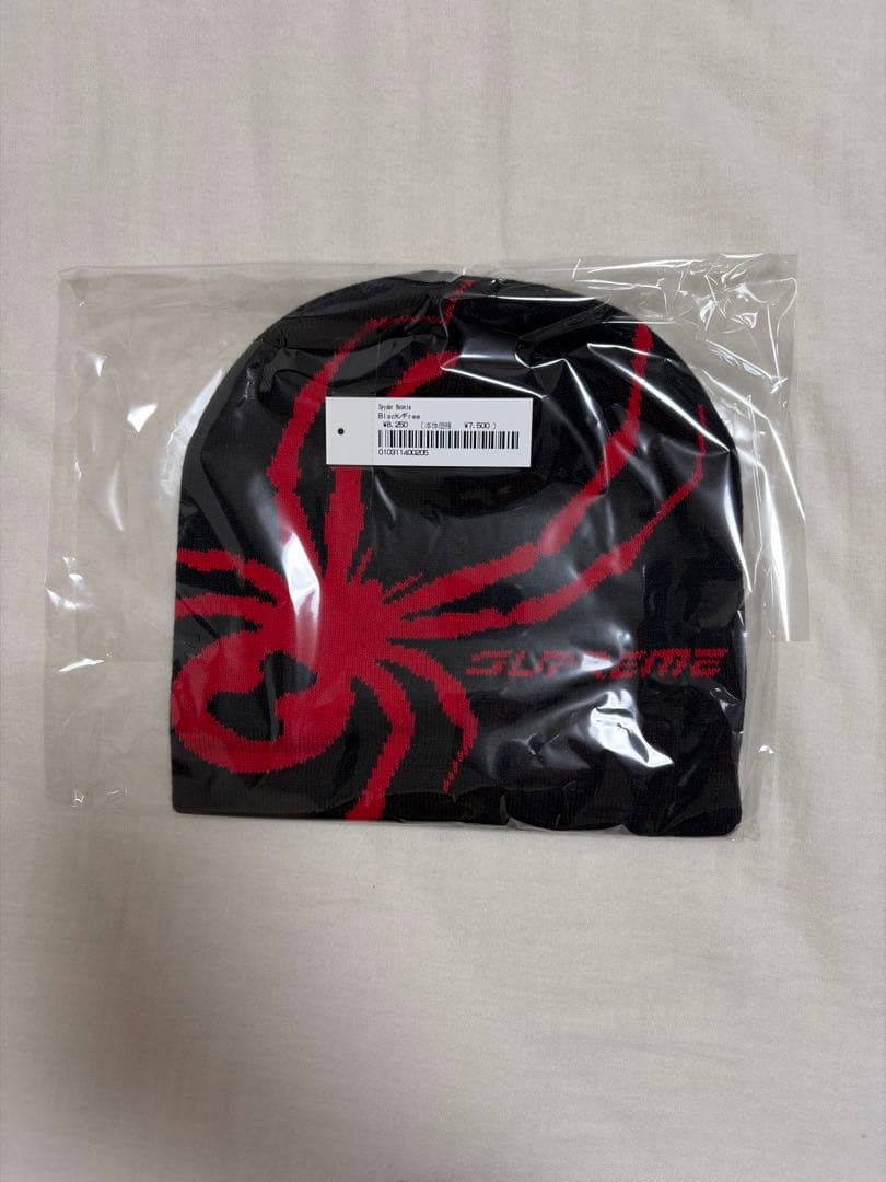 帽子 Supreme24 F/W spider beanie Black