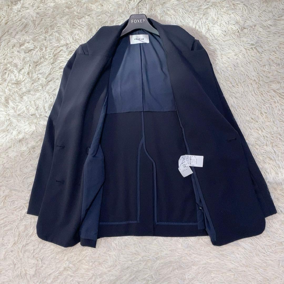 【美品】フレイアイディー 24SS 紺ブレ テーラード ダブルブレスト 金ボタン