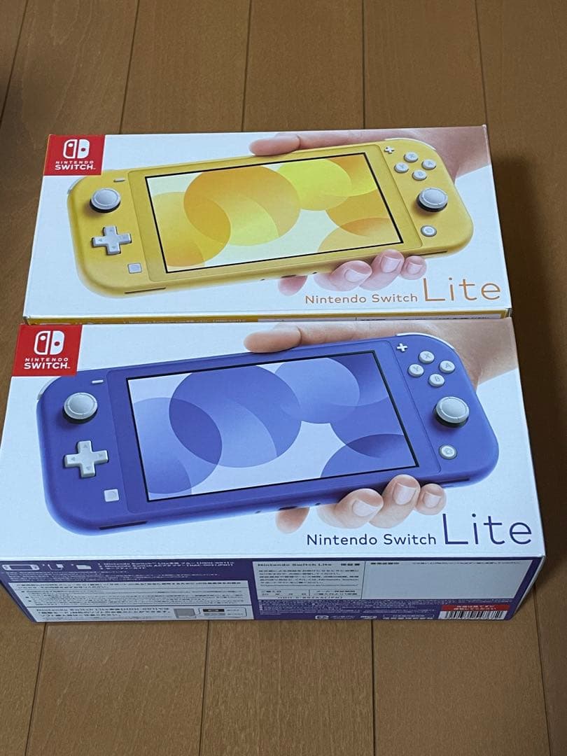 Nintendo Switch Lite イエロー&ブルー2台セット+画面クロス