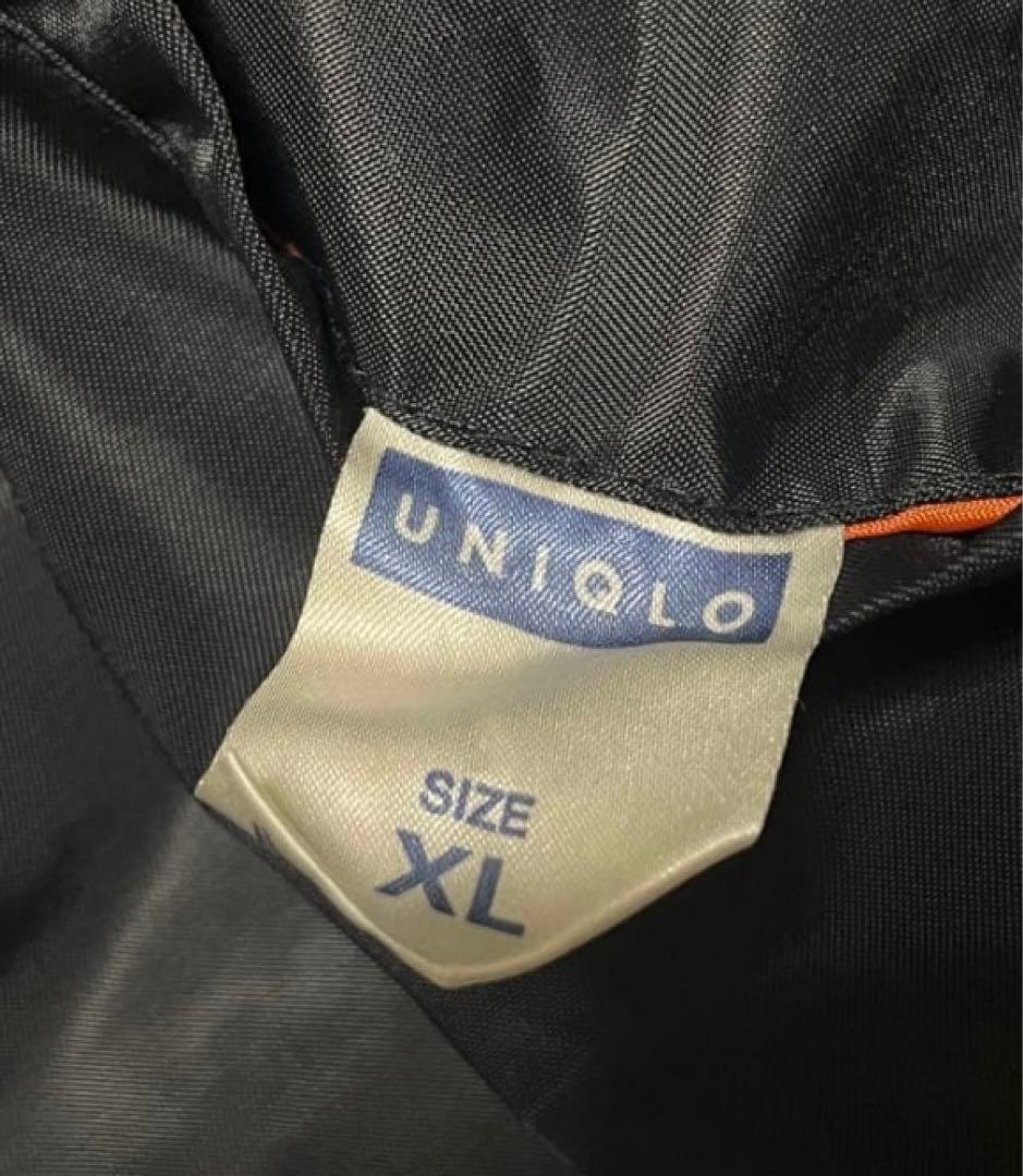《美品》人気の90s OLDUNIQLO MA-1 フライトジャケット　黒XL