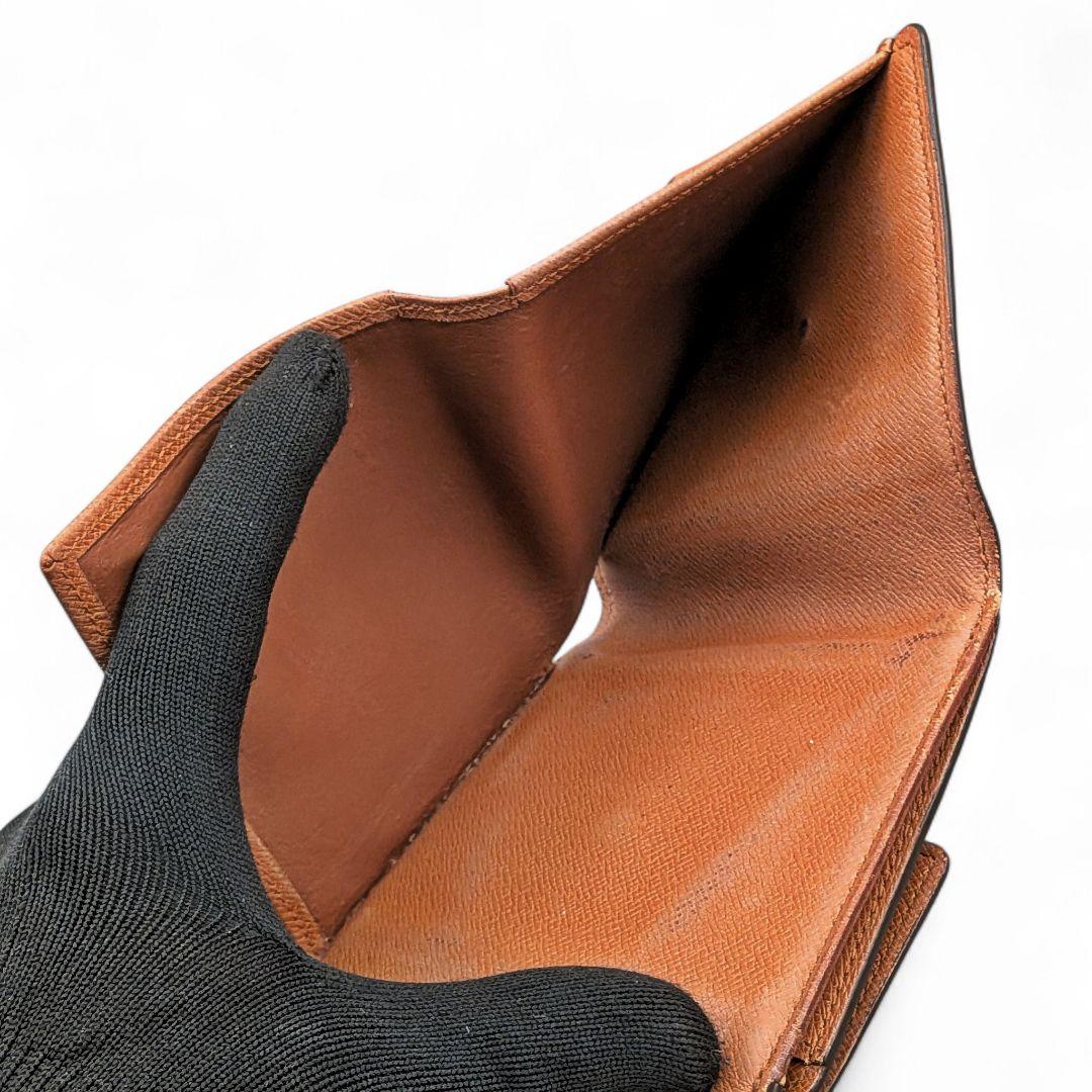 良品 ルイヴィトン モノグラム ポルトモネ ビエ カルトクレディ 三つ折り財布