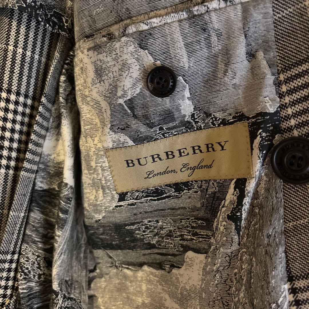 Burberry London グレンチェック柄　ダブルジャケット