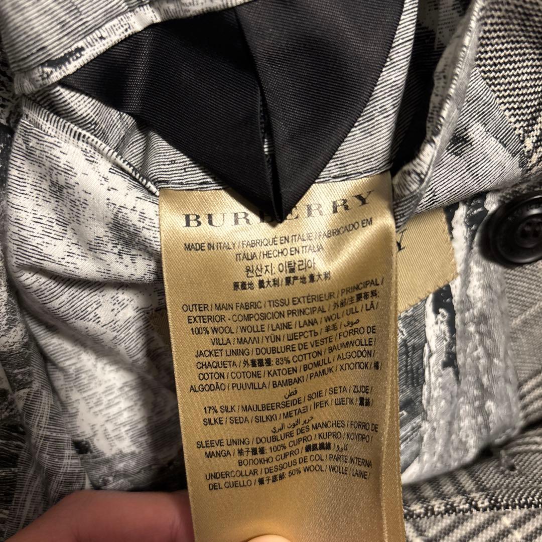 Burberry London グレンチェック柄　ダブルジャケット