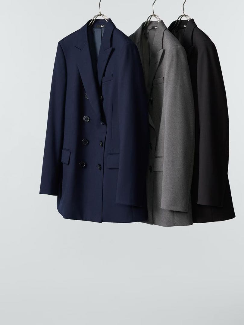 【新品タグ付き】UNIQLO C ダブルテーラードジャケット Sサイズ　ネイビー