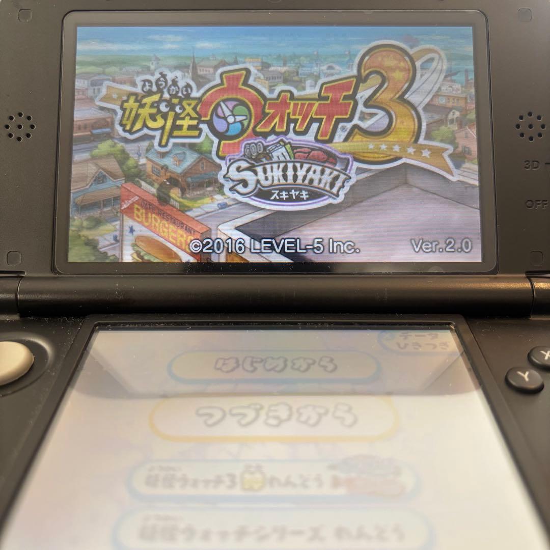 【動作確認⭕️】プレイ190時間！3DS 妖怪ウォッチ3 スキヤキ＋スシ＋テンプラ