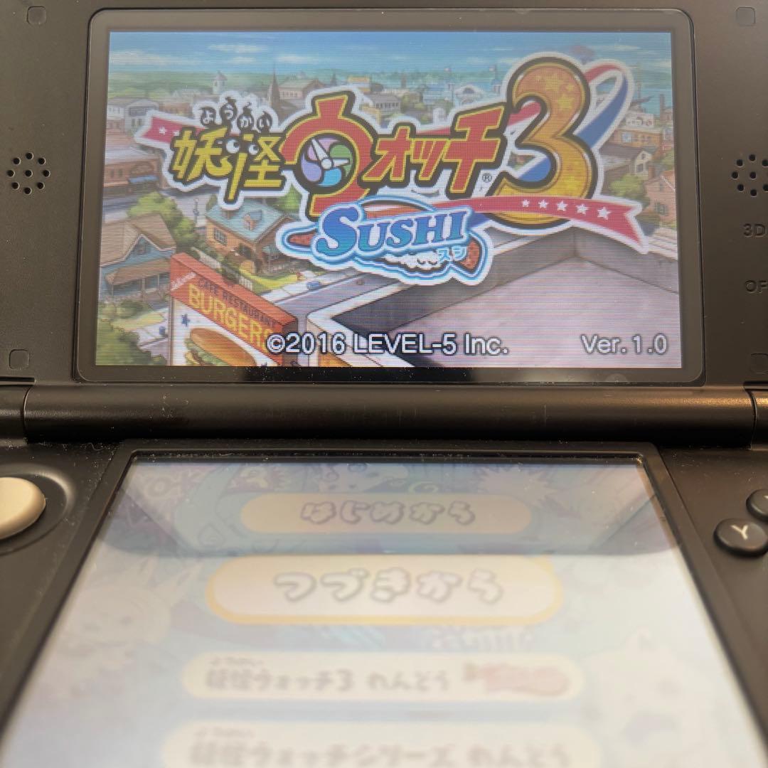 【動作確認⭕️】プレイ190時間！3DS 妖怪ウォッチ3 スキヤキ＋スシ＋テンプラ