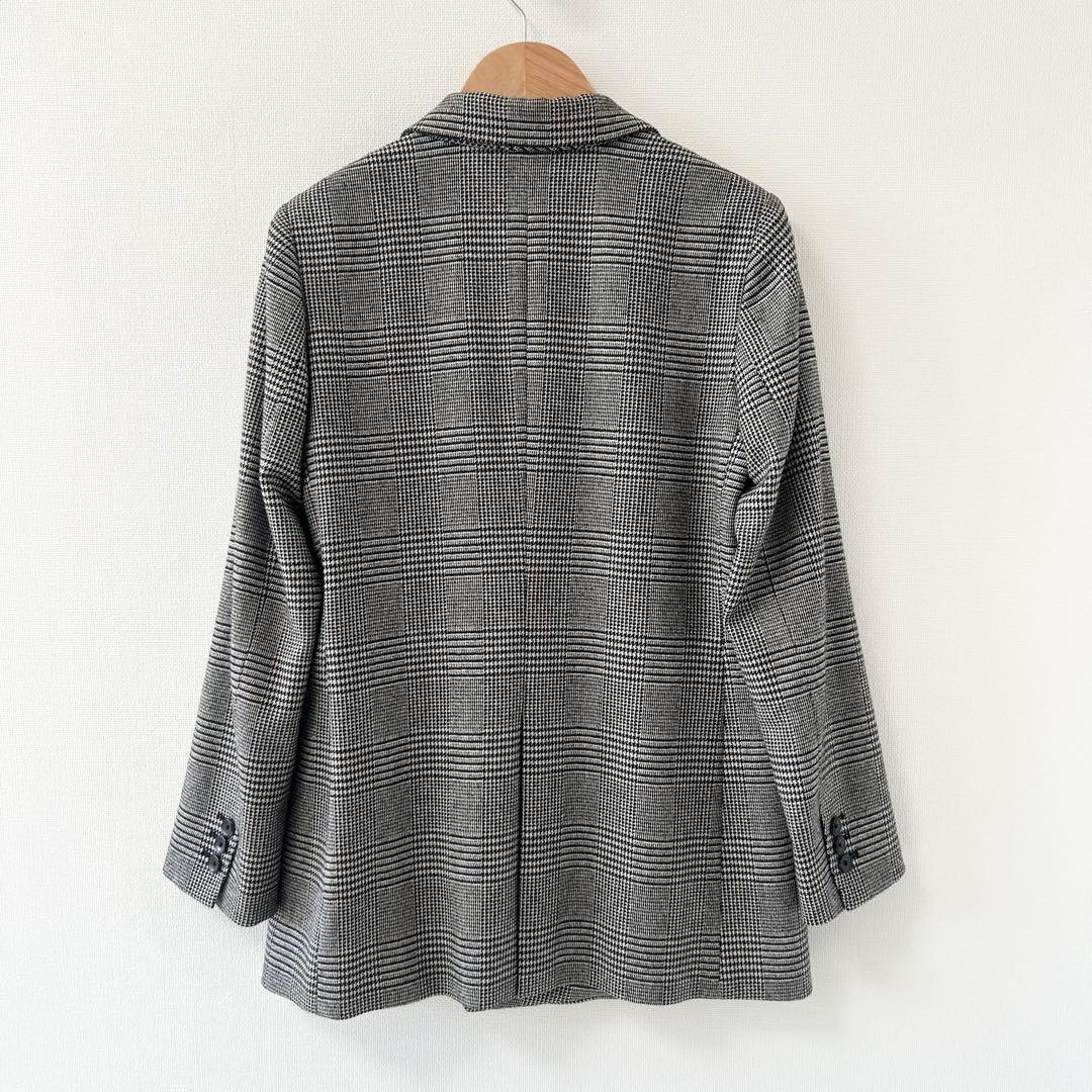 美品✨トゥモローランド　ツイードハウンドトゥース ダブルブレストジャケット　36